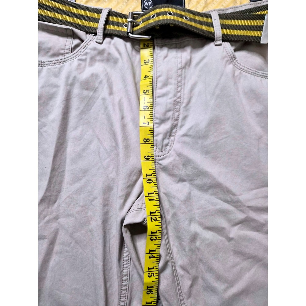 NWT Weatherproof Men Beige Casual Pant WithBelt RelaxelFit OutdoorTrousers 40x30 - Picture 7 of 9